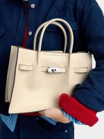 Bolso Tote Con Textura Y Detalle De Cinturón crudo