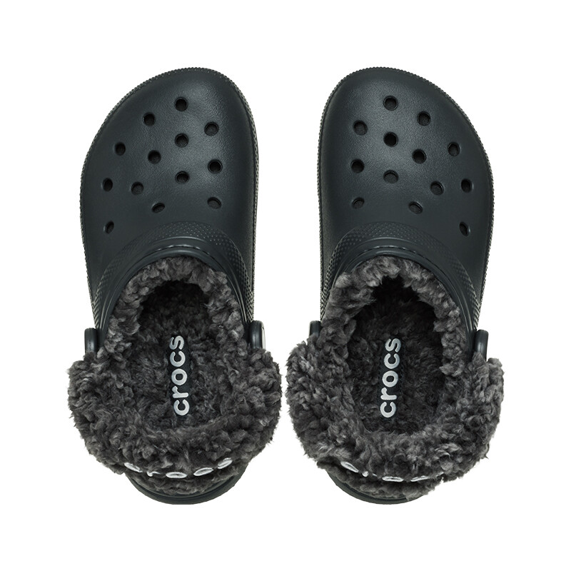 Classic Clog Fleece Lined Negro