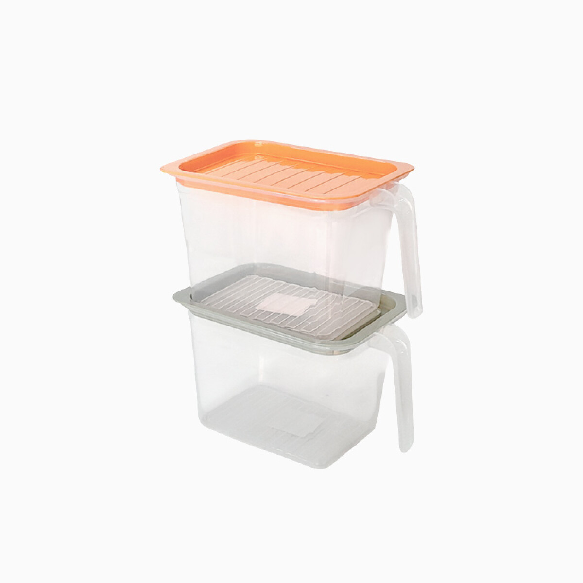 Recipiente organizador de alimentos c/agarre y tapa - Recipiente Organizador De Alimentos C/agarre y tapa 