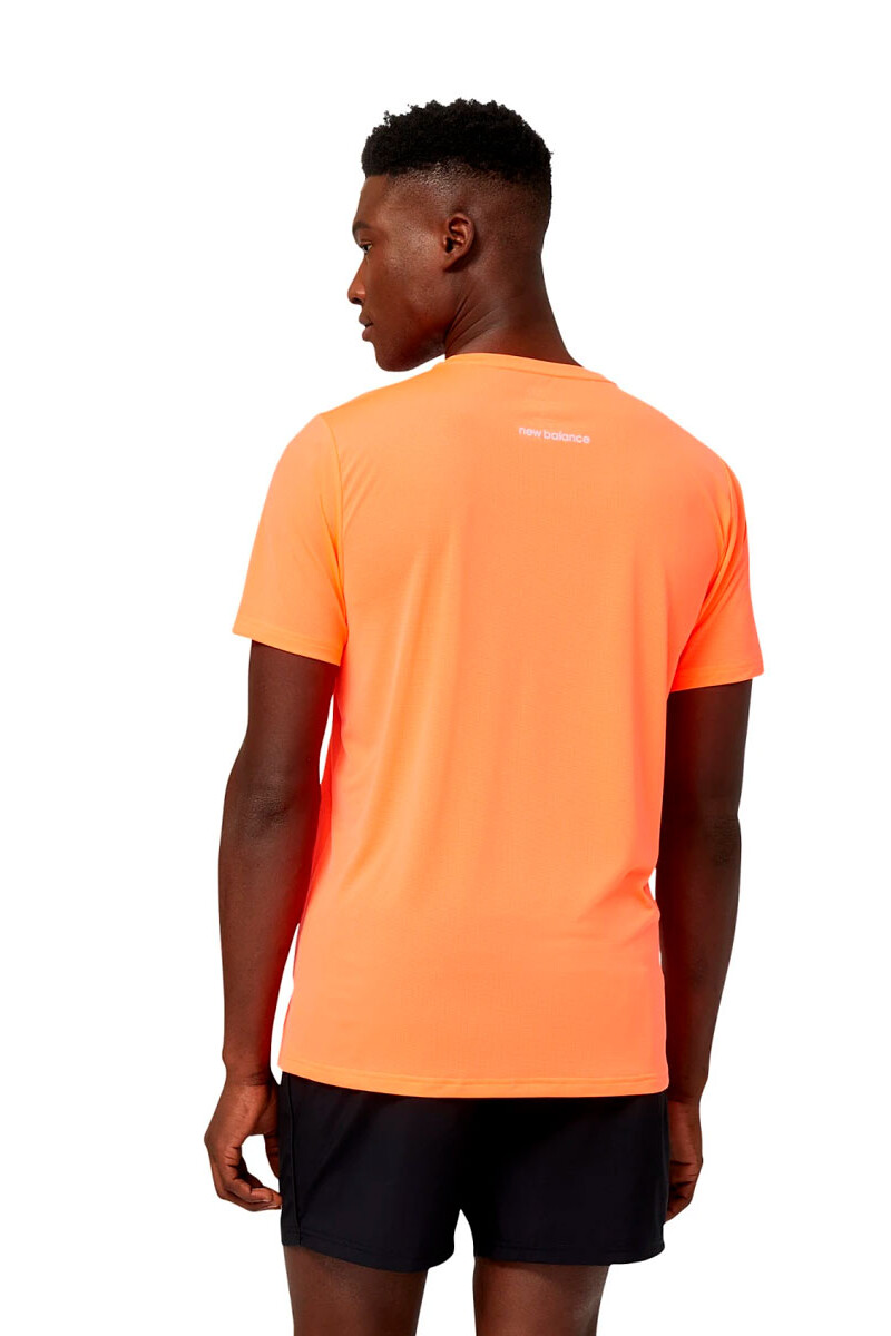 REMERA HOMBRE NEW BALANCE ACCELERATE SS Naranja