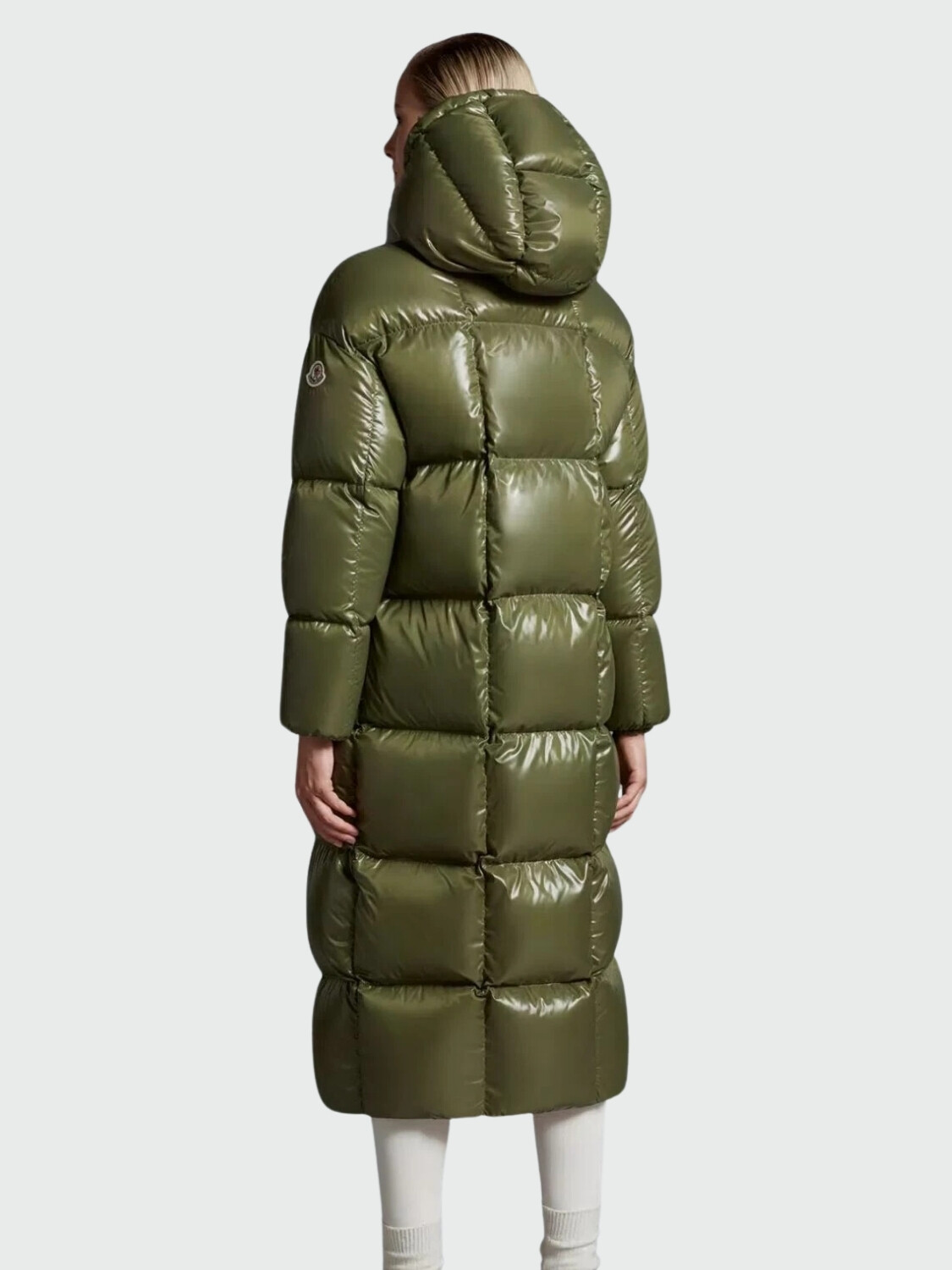 Moncler -Chaqueta larga con capucha desmontable, PARNAIBA Verde