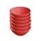 Set x6 bowl de plástico 400ml ROJO