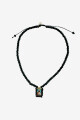 Collar de madera Negro