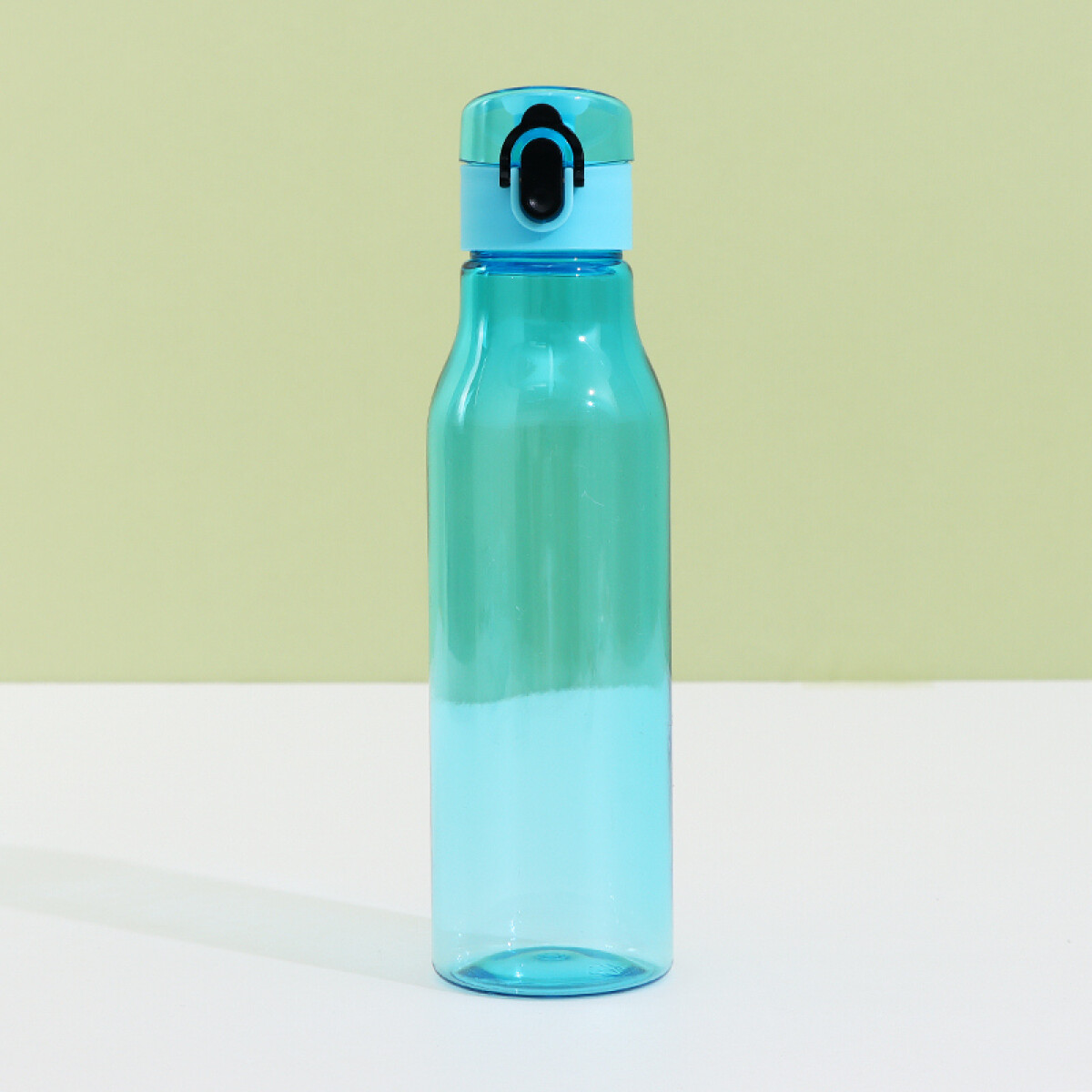 Botella Para Agua Con Tapa Abatible 600ml - Turquesa - Unica 