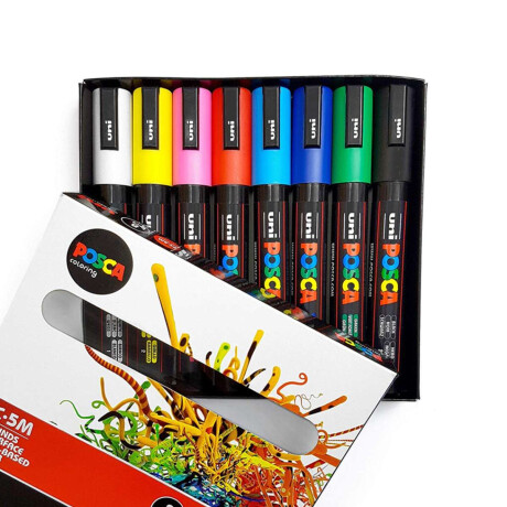 Marcadores Uni Posca 1.8-2.5mm Pack 8 Colores