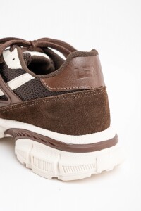 Zapatilla Combinada Chocolate