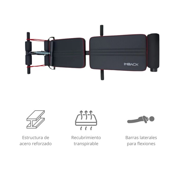 Banco Regulable Abdominal Plegable Curvo Musculacion Con Bandas Ejercicio Acero Gym Imback Banco Regulable Abdominal Plegable Curvo Musculacion Con Bandas Ejercicio Acero Gym Imback