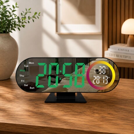 Reloj Despertador Digital LED con Temperatura y Calendario Reloj Despertador Digital LED con Temperatura y Calendario