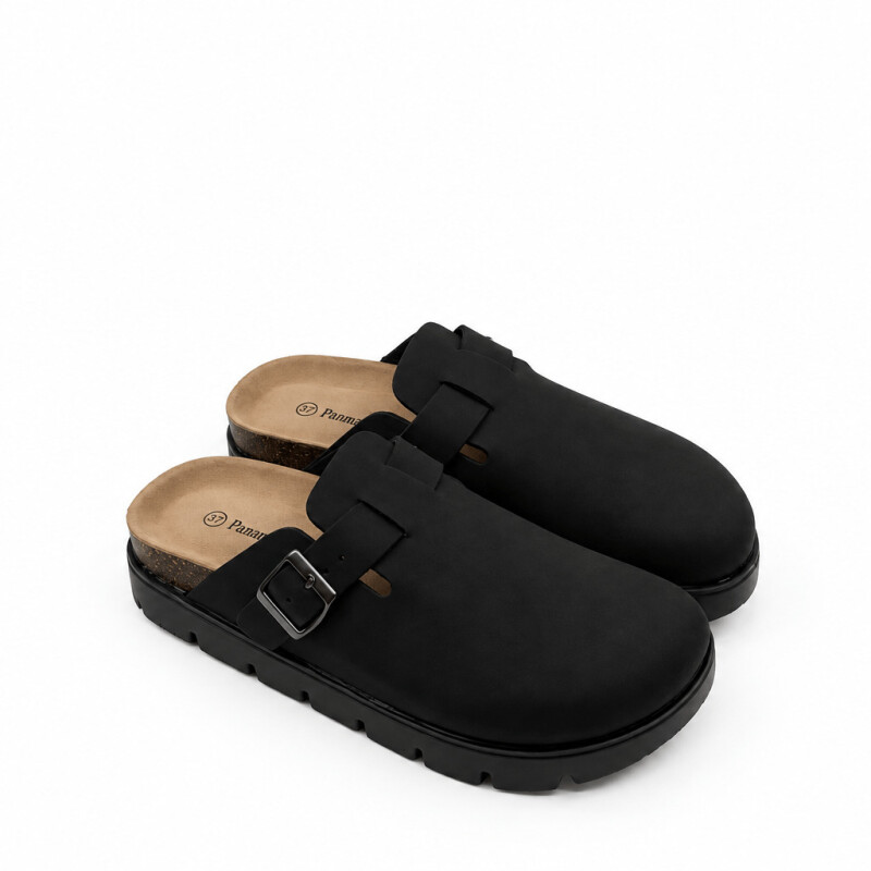 Zueco Dama Panama Jack BLACK