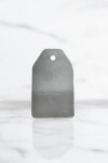 Tag rectangular liso 5x8,5 PLATA LAMINADO
