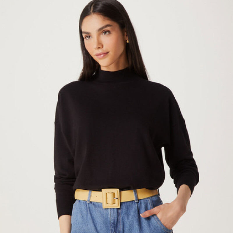 BLUSAO FEMENINO ADULTO (SWEATER) ROSA CLARO