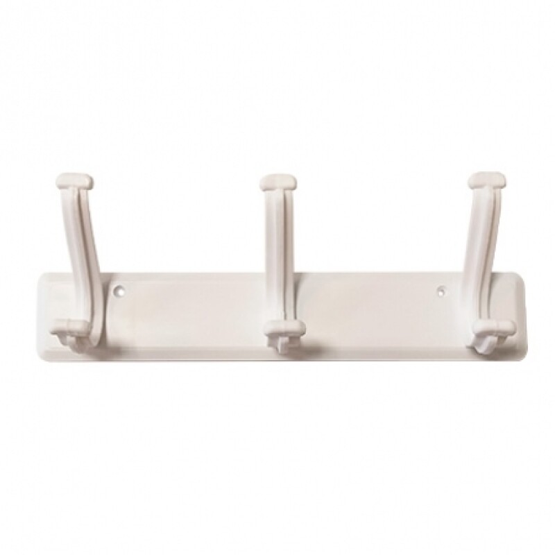 GINYPLAS ACCESORIO PARA BAÑO PERCHERO DE 3 SOPORTES BLANCO Ginyplas Accesorio Para Baño Perchero De 3 Soportes Blanco