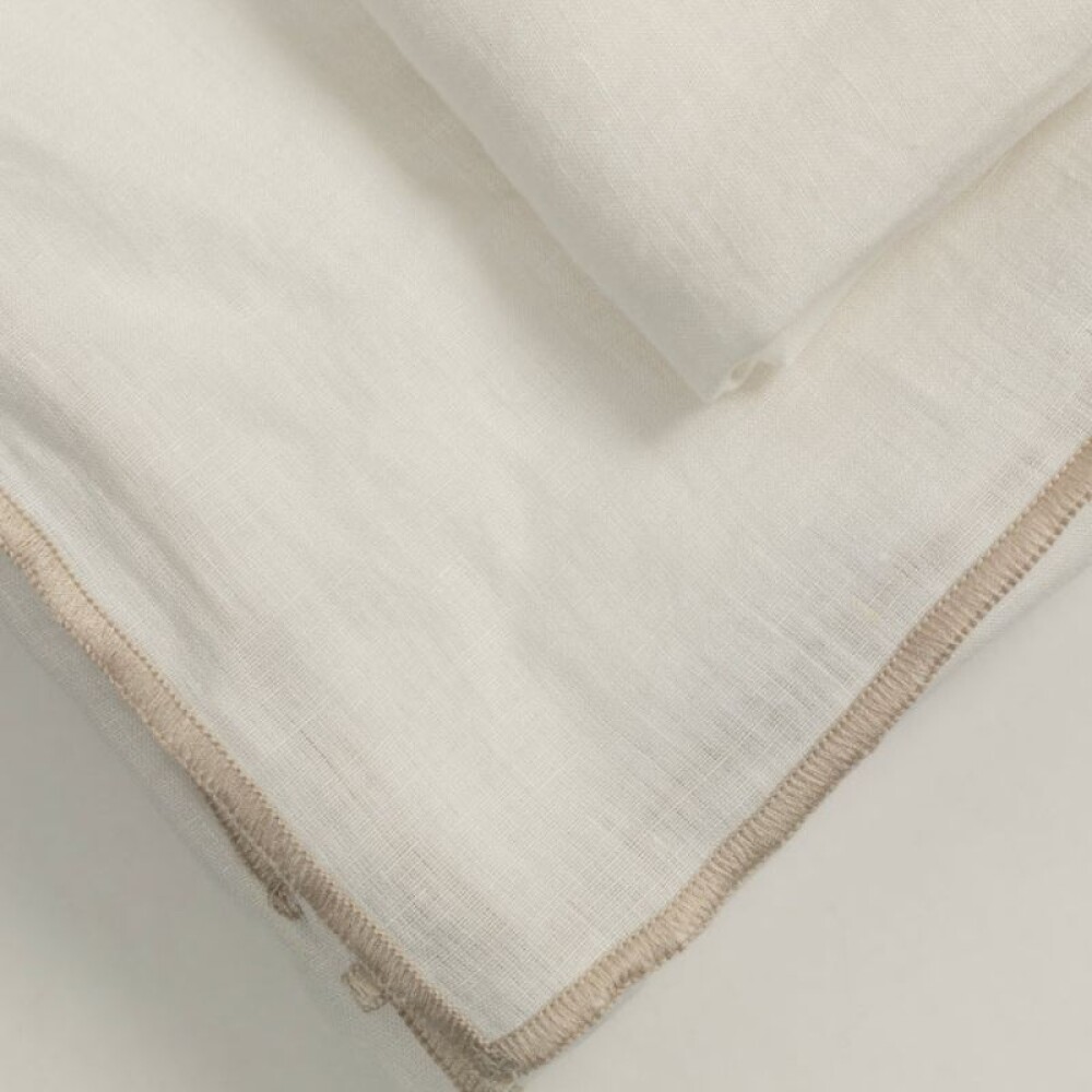 Camino Lino Overlock Off White 50x220 Camino Lino Overlock Off White 50x220