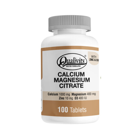 Calcium Magnesium Citrate Qualivits 100 Tabletas Calcium Magnesium Citrate Qualivits 100 Tabletas