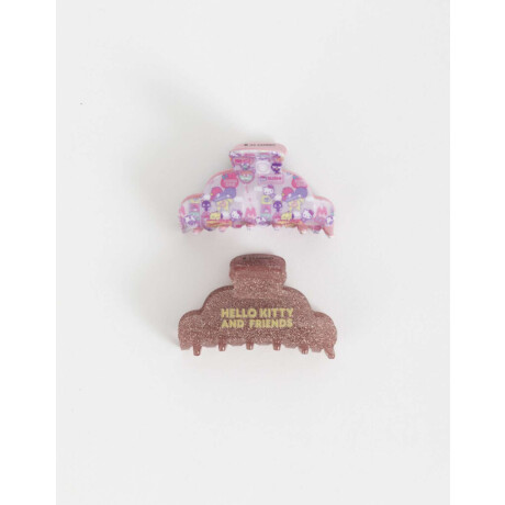 Set De Broches ''hello Kitty'' Combinacion Multicolor