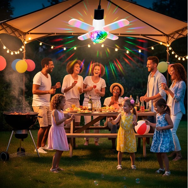 Lampara Led Colores Blutooth Música Parlante Control Luz Rgb Color Blanco