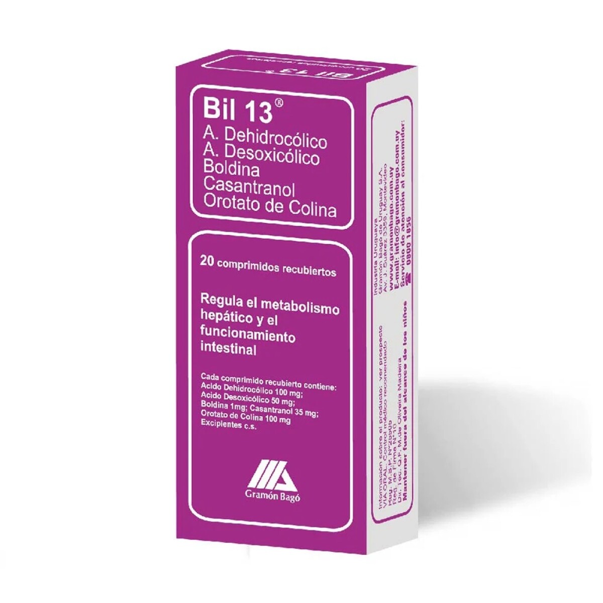 Bil 13 mg 20 Comprimidos 