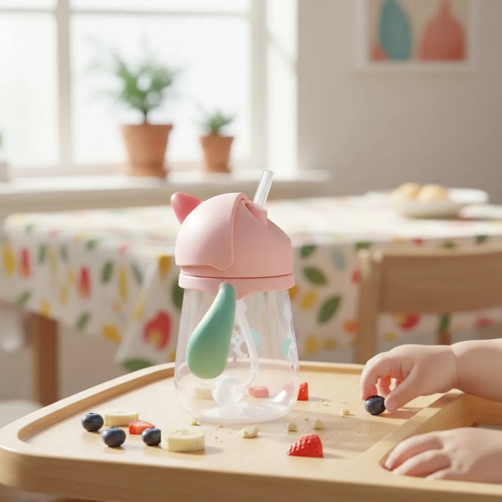 Vaso BUBA anticolico sorbito MAGIC rosa unicornio magic