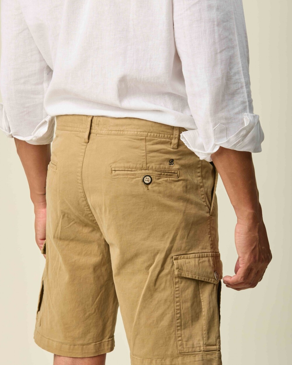 Bermuda Cargo Algodón Tostado