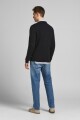 Sweater Basic Cuello "v" Black