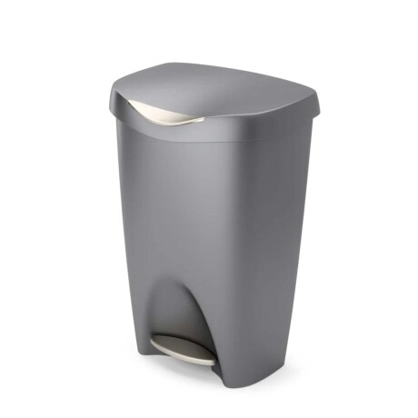 PAPELERA 50 L POLIPROPILENO GRIS 1022666