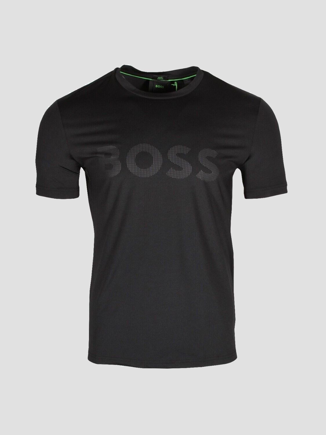 Remera de poliéster con logo, slim fit, TEE ACTIVE Negro