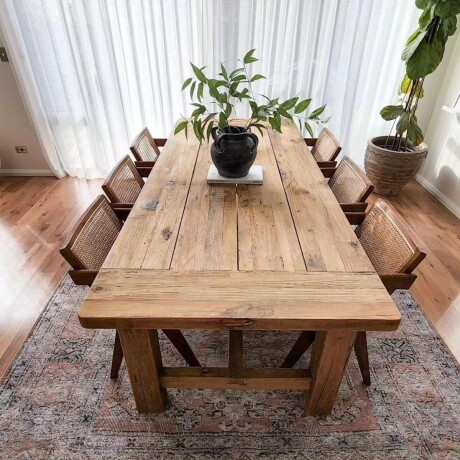MESA DE COMEDOR PAMPA MARRÓN - RECTANGULAR