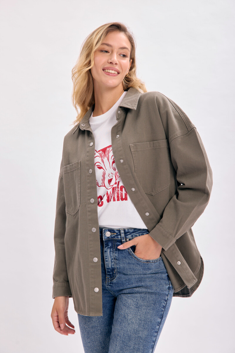 Sobrecamisa jean Verde