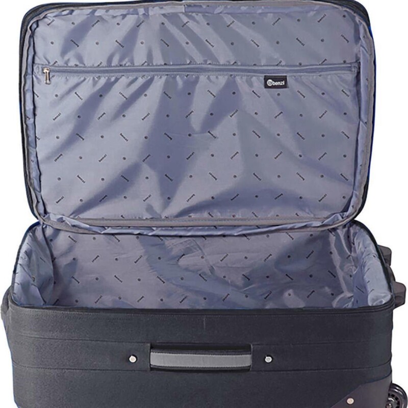 Valija Benzi 2 Ruedas Negro/Gris L Extensible TROLLEY POLIESTER 2 RUEDAS NEGRO/GRIS L EXT BZ5383N/G