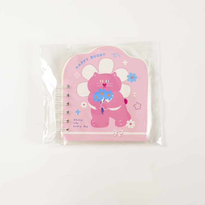 MINI CUADERNO ESPIRAL IRREGULAR (MIMI/ROSA) MINI CUADERNO ESPIRAL IRREGULAR (MIMI/ROSA)