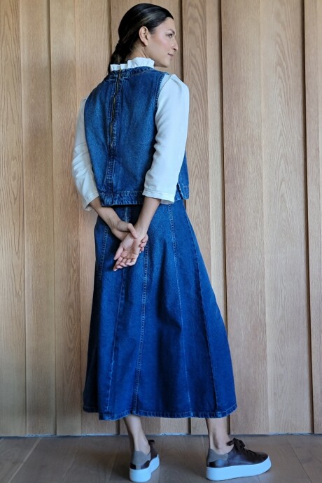 Pollera Mónaco Denim azul