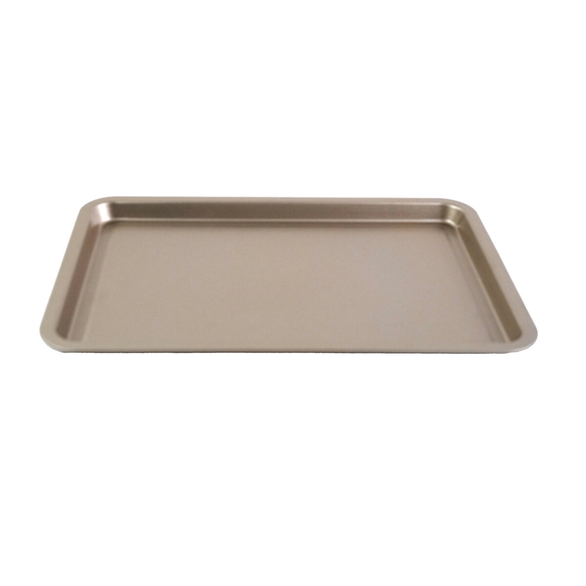 BANDEJA RECTANGULAR METAL 32X22X1.5CM 192GR GOLDEN 