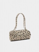 Bolso De Hombro De Nylon Estampado Animal crudo