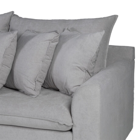 Rinconera Atualitta - Tela Microfibra - Chaise Izquierdo TC1009 (Plata)