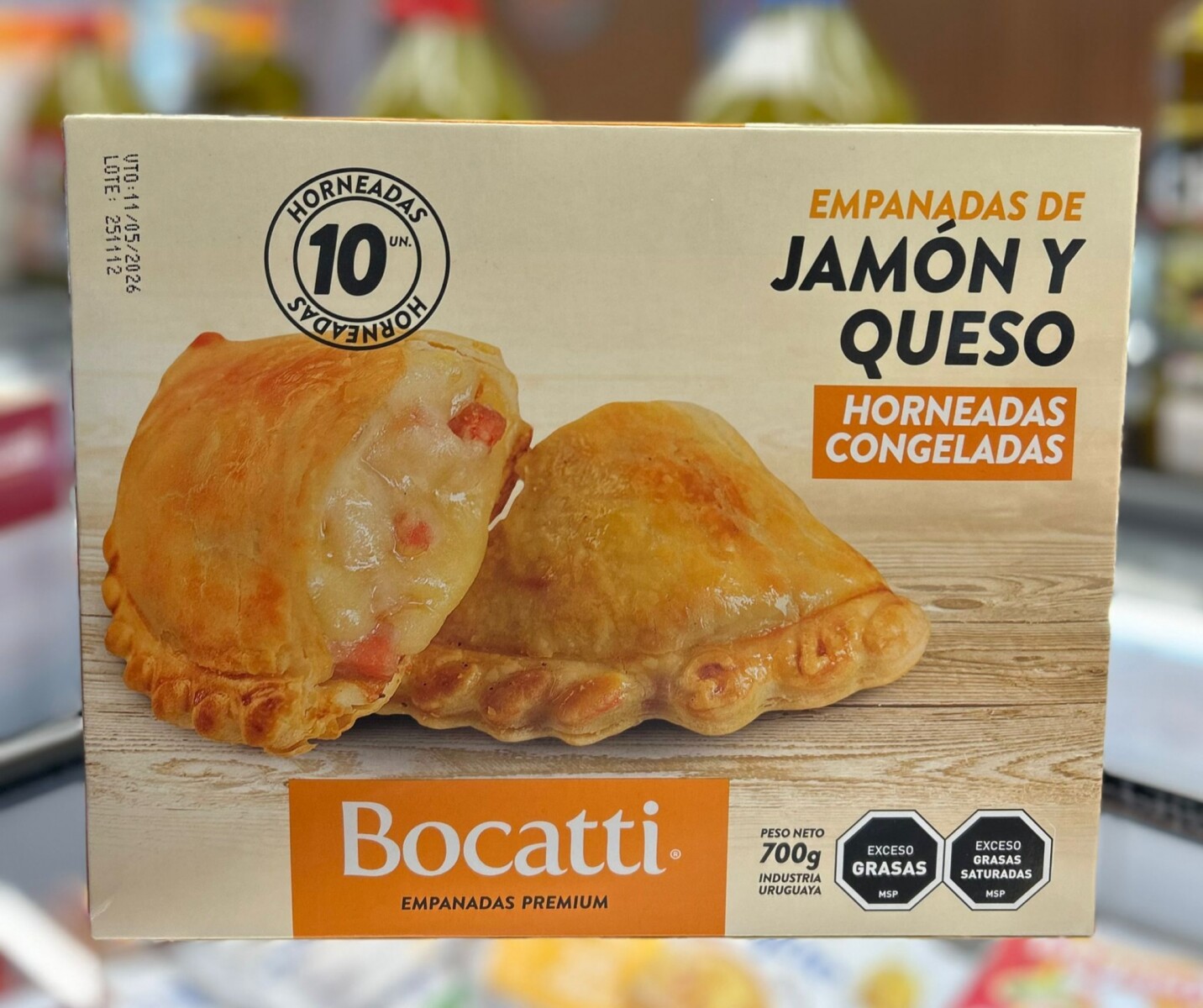 EMPANADAS DE JAMÓN Y QUESO X10 BOCATTI PREMIUM +SOLO PDE O WEB+ 