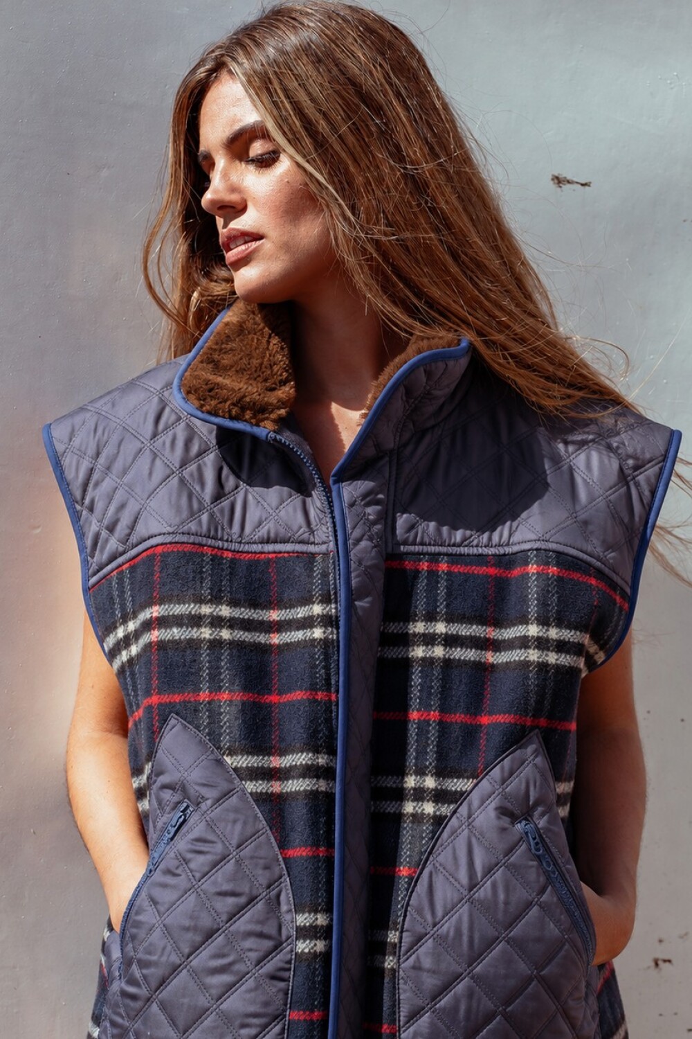 Saddle Vest Azul Marino