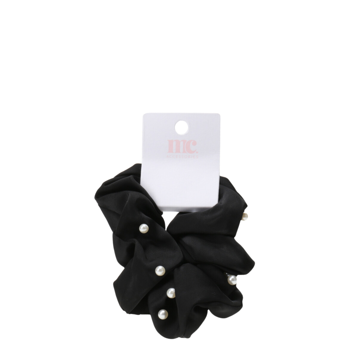 Gomita de pelo de tela con perlitas Miss Carol 