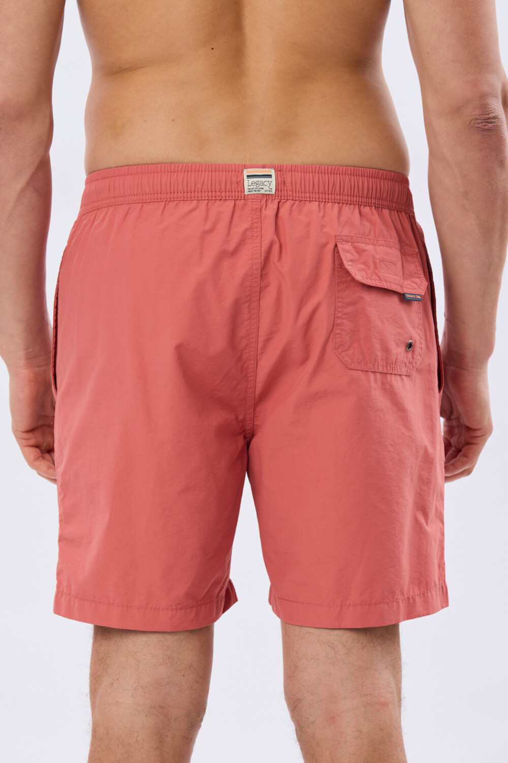 SHORT DE BAÑO LISO Ladrillo