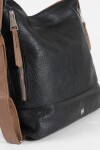 Cartera hobo mochila con cierres negro