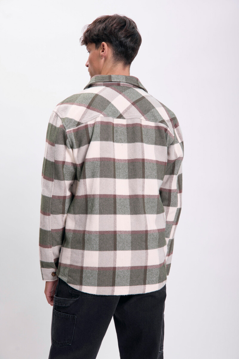 Sobrecamisa cuadros Gris