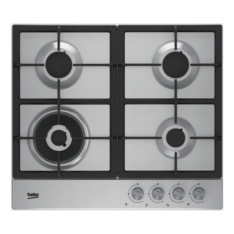 Anafe Con Alimentación A Gas - Beko Hiaw 64225 Sx Color Acero Inoxidable - 4 Hornallas Anafe Con Alimentación A Gas - Beko Hiaw 64225 Sx Color Acero Inoxidable - 4 Hornallas