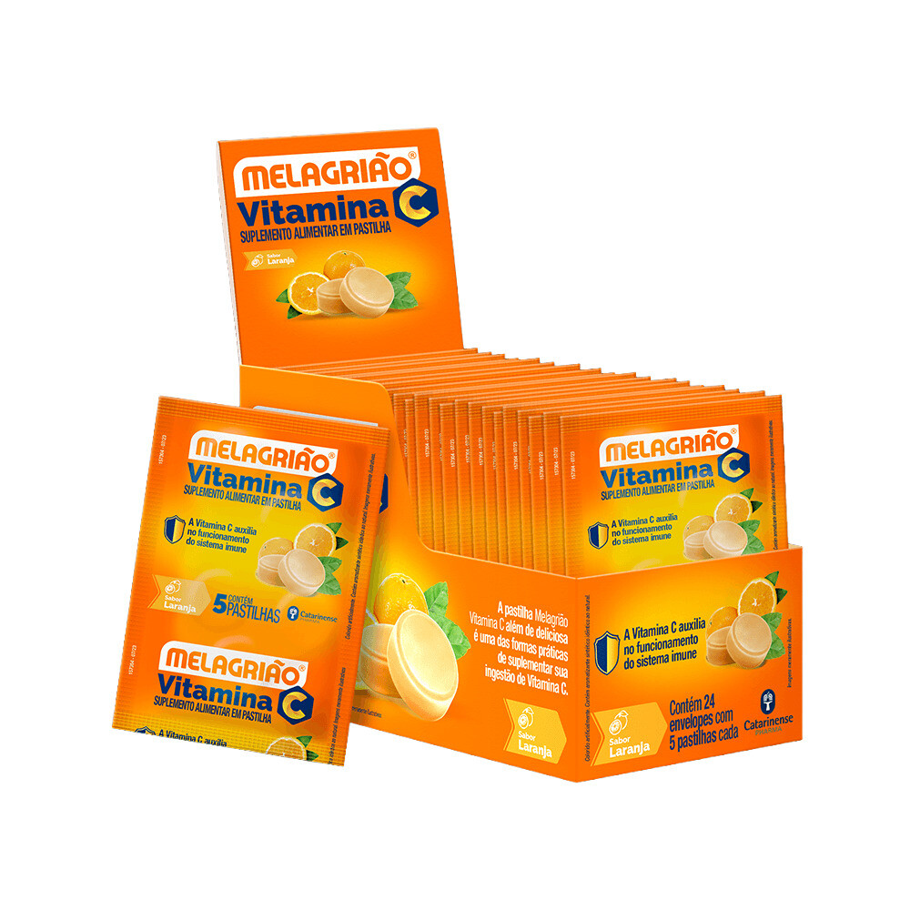 MELAGRIAO VIT C CARAMELOS CJ X 24 SOBRES única