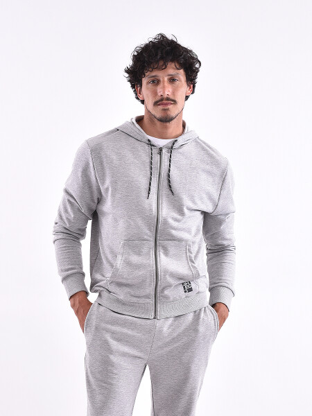 CANGURO REGULAR GRIS MELANGE M