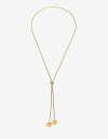 Collares Cortos Metal Collar De Acero Dorado Con Dije - Dorado