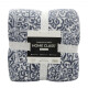 Frazada con Corderito 1 PLAZA Home Class 150 x 240 cm ARABESCO AZUL