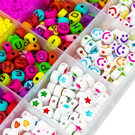 Kit 16 Colores Cuentas Para Crear Pulseras C/ Estuche Jug001202