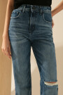 JEANS STRAIGHT BOW Azul