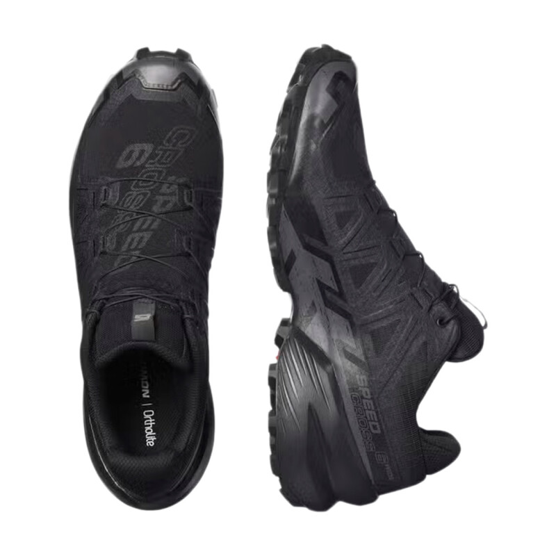 Salomon SPEEDCROSS 6 WIDE Hombre - Negro/Gris oscuro Negro-Gris Oscuro