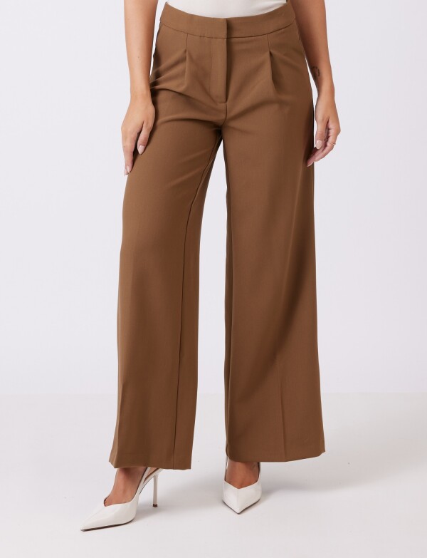 Pantalon Wide Leg TOSTADO