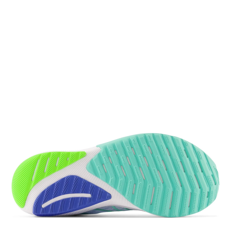 Championes de Mujer New Balance FuelCell Propel V3 Celeste - Verde - Plateado